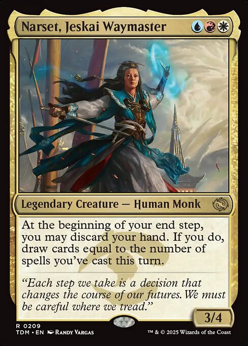 Narset, Jeskai Waymaster TDM-209 Rare Excellent Englisch