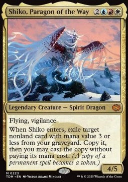 Shiko, Paragon of the Way TDM-223 Mythic Near Mint Englisch