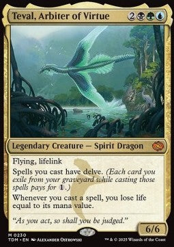 Teval, Arbiter of Virtue TDM-230 Mythic Near Mint Englisch Foil