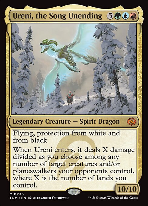 Ureni, the Song Unending TDM-233 Mythic Near Mint Englisch Foil