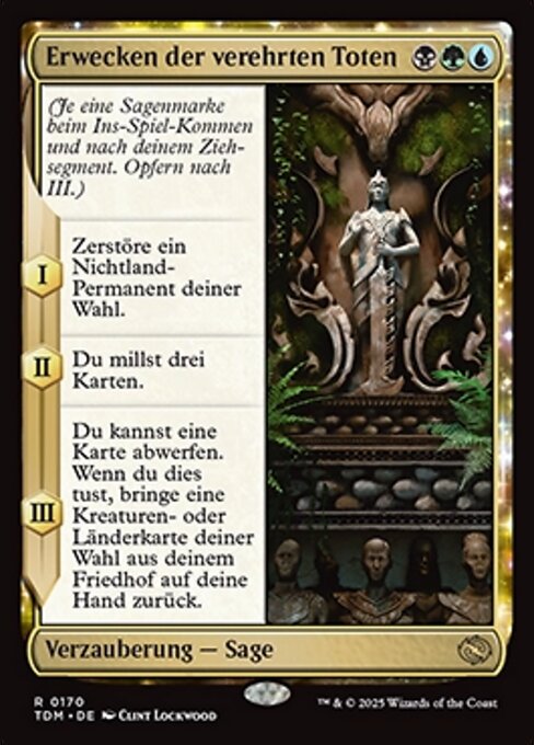 Erwecken der verehrten Toten TDM-170 Rare Near Mint Deutsch