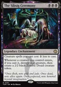 Die Sibsig-Zeremonie TDM-91 Rare Near Mint Deutsch Foil