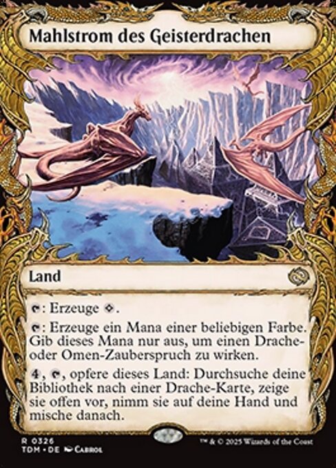 Mahlstrom des Geisterdrachen XTDM-326 Rare Excellent Deutsch
