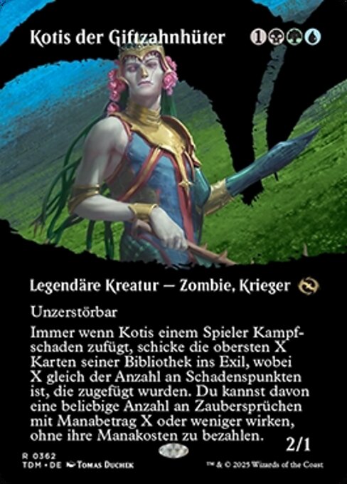 Kotis der Giftzahnhüter XTDM-362 Rare Near Mint Deutsch Foil