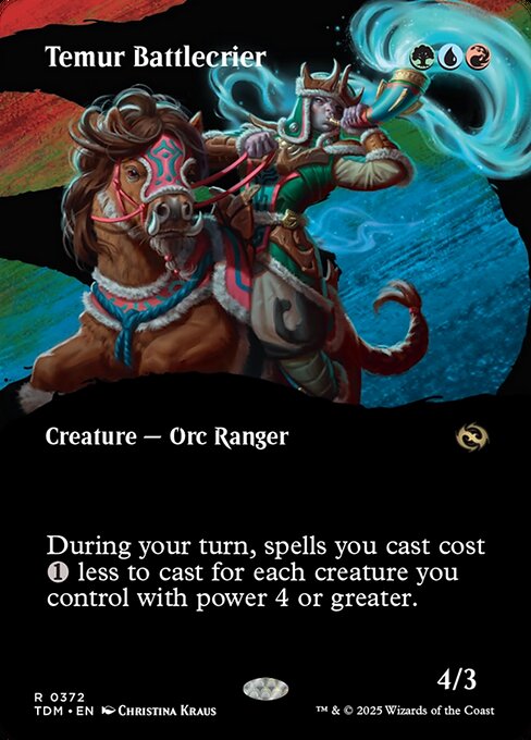 Temur Battlecrier XTDM-372 Rare Near Mint Englisch Foil