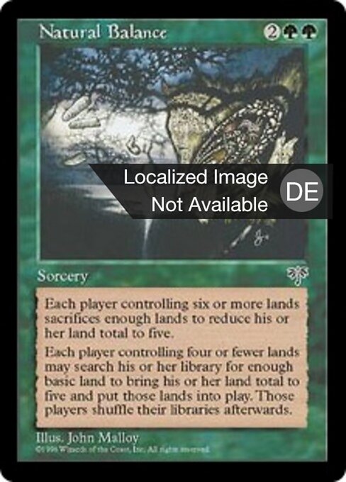 Natürlicher Ausgleich MIR- Rare Played Deutsch