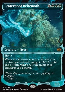 Craterhoof Behemoth XTDM-404 Mythic Near Mint Japanisch Foil