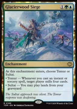 Glacierwood Siege TDM-189 Rare Near Mint Englisch Foil