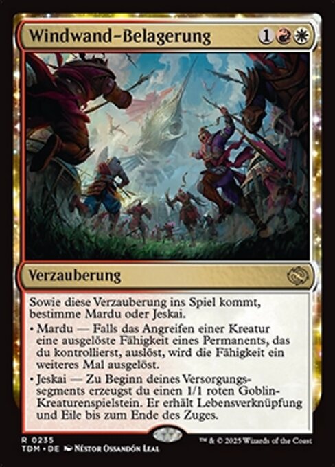 Windwand-Belagerung TDM-235 Rare Near Mint Deutsch
