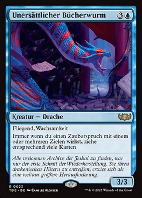 Unersättlicher Bücherwurm TDC-23 Rare Near Mint Deutsch