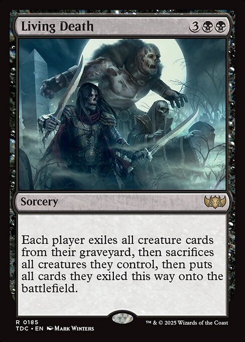 Living Death TDC-185 Rare Light Played Englisch