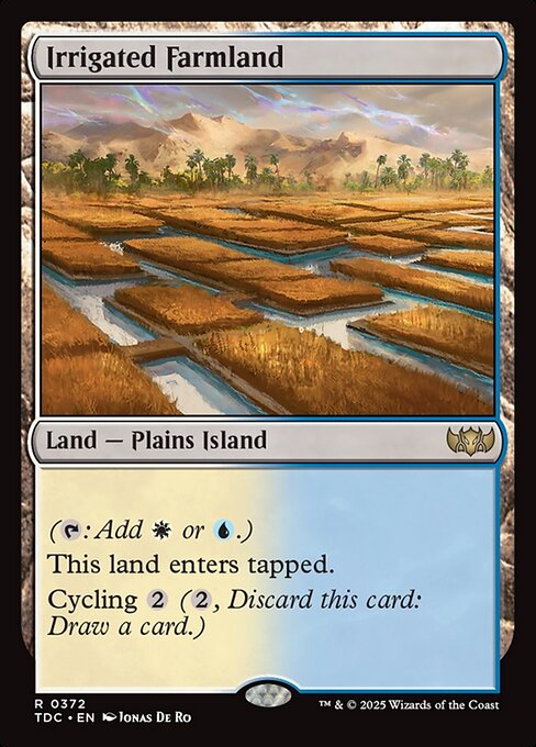 Irrigated Farmland TDC-372 Rare Near Mint Englisch