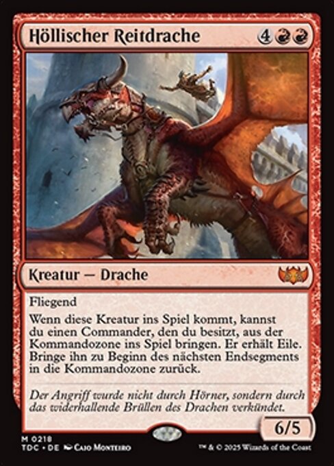 Höllischer Reitdrache TDC-218 Mythic Near Mint Deutsch