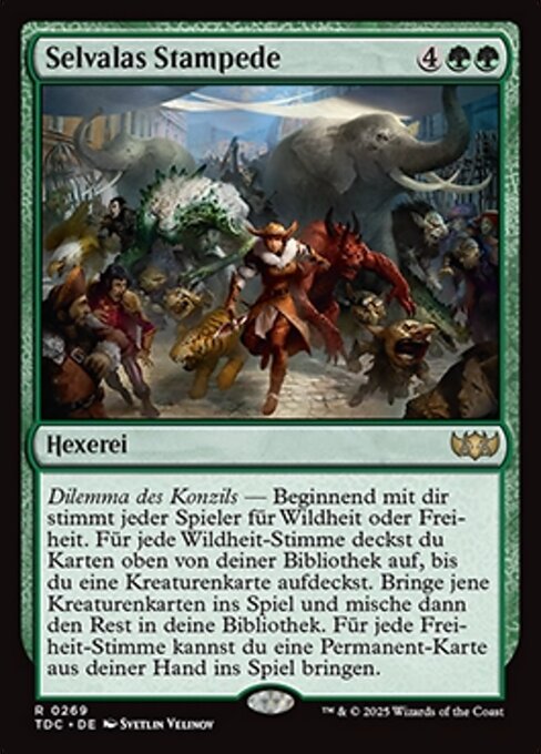Selvalas Stampede TDC-269 Rare Near Mint Deutsch