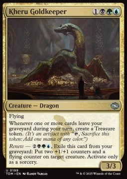 Kheru Goldkeeper TDM-199 Uncommon Near Mint Englisch Foil