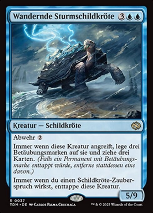 Wandernde Sturmschildkröte TDM-37 Rare Near Mint Deutsch