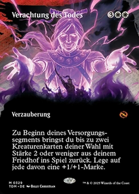 Verachtung des Todes XTDM-329 Mythic Near Mint Deutsch Foil