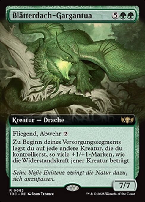Blätterdach-Gargantua XTDC-85 Rare Near Mint Deutsch