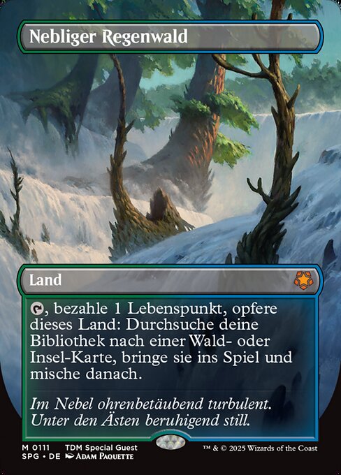 Nebliger Regenwald (V.1) SPG-111 Mythic Near Mint Deutsch Foil
