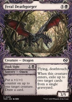 Feral Deathgorger // Dusk Sight XTDM-298 Common Near Mint Englisch Foil