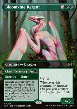 Bloomvine Regent // Claim Territory XTDM-381 Rare Near Mint Deutsch Foil