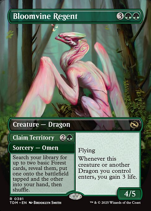 Bloomvine Regent // Claim Territory XTDM-381 Rare Near Mint Deutsch Foil
