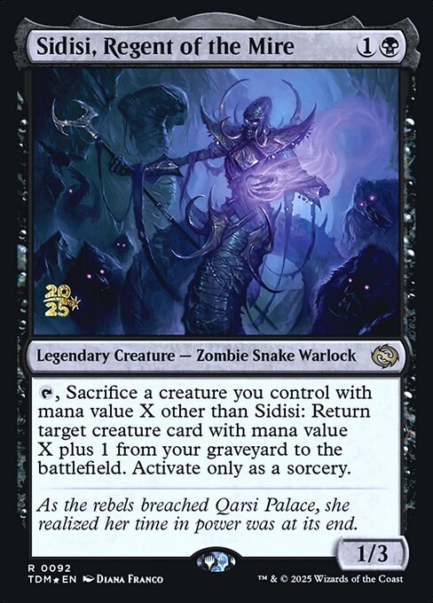 Sidisi, Regent of the Mire PTDM-92 Rare Near Mint Englisch Foil