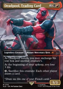 Deadpool, Trading Card SLDMVL-1753 Mythic Near Mint Englisch