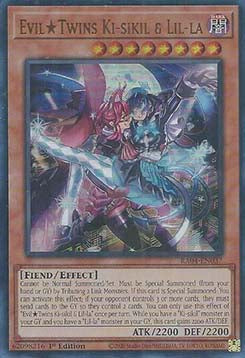 EvilTwins Ki-sikil & Lil-la (V.2) RA04-037 Ultra Rare Boosterfrisch Deutsch 1. Auflage
