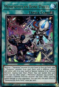 Mementotlan Bone Party RA04-099 Ultra Rare Near Mint Englisch 1. Auflage