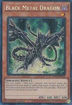 Schwarzer Metalldrache (V.3) RA04-016 Secret Rare Near Mint Deutsch 1. Auflage