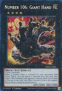 Nummer 106: Riesige Hand (V.3) RA04-066 Secret Rare Boosterfrisch Deutsch 1. Auflage