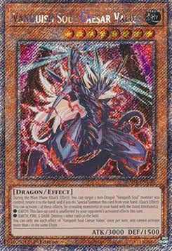 Vanquish Soul Caesar Valius RA04-046 Platinum Secret Rare Near Mint Englisch 1. Auflage