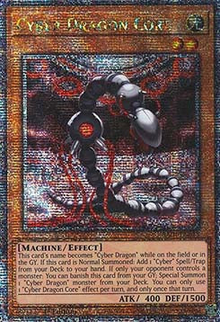 Cyber Dragon Core RA04-013 Quarter Century Secret Rare Near Mint Englisch 1. Auflage