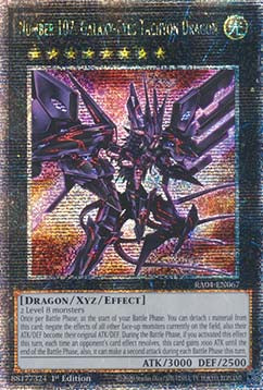 Nummer 107: Galaxieaugen-Tachyonendrache RA04-067 Quarter Century Secret Rare Boosterfrisch Deutsch 1. Auflage