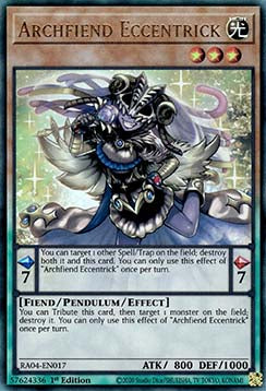 Archfiend Eccentrick RA04-017 Ultimate Rare Near Mint Englisch 1. Auflage