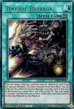 Zoodiak-Sperrfeuer (V.7) RA04-091 Ultimate Rare Boosterfrisch Deutsch 1. Auflage