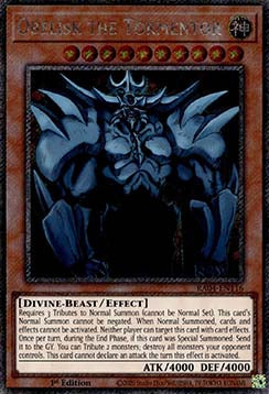 Obelisk the Tormentor RA04-116 Platinum Secret Rare Near Mint Englisch 1. Auflage