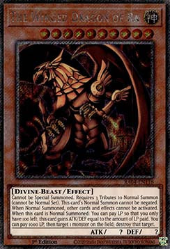 Der geflügelte Drache von Ra (V.1) RA04-118 Platinum Secret Rare Near Mint Deutsch 1. Auflage
