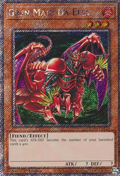 Gren Maju Da Eiza (V.1) RA04-124 Platinum Secret Rare Boosterfrisch Deutsch 1. Auflage