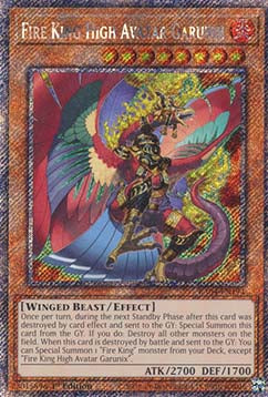 Feuerkönig Hochavatar Garunix (V.1) RA04-194 Platinum Secret Rare Boosterfrisch Deutsch 1. Auflage