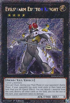 Übelschar-Exzitonenritter (V.1) RA04-212 Platinum Secret Rare Boosterfrisch Deutsch 1. Auflage