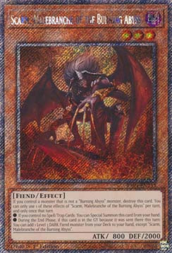 Scarm, Grimmetatze des Brennenden Abgrunds (V.1) RA04-233 Platinum Secret Rare Boosterfrisch Deutsch 1. Auflage