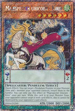 Majespenst Einhorn - Kirin (V.1) RA04-260 Platinum Secret Rare Boosterfrisch Deutsch 1. Auflage