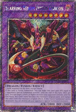 Hungergift-Fusionsdrache (V.1) RA04-272 Platinum Secret Rare Boosterfrisch Deutsch 1. Auflage