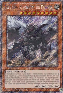 Wahrer König Lithosagym, das Desaster (V.1) RA04-275 Platinum Secret Rare Boosterfrisch Deutsch 1. Auflage