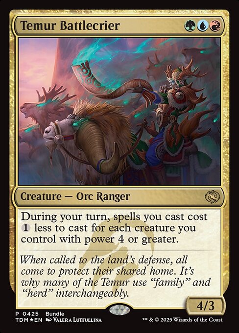 Temur Battlecrier PTDM-425 Rare Excellent Englisch Foil