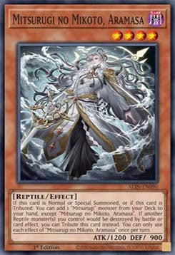 Mitsurugi no Mikoto, Aramasa ALIN-090 Super Rare Excellent Englisch 1. Auflage