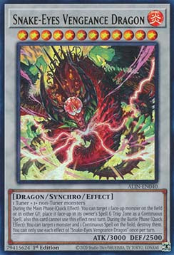 Snake-Eyes Vengeance Dragon ALIN-040 Ultra Rare Near Mint Englisch 1. Auflage