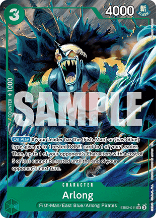 Arlong (EB02-011) (V.2) EB02 Alternate Art Near Mint Englisch